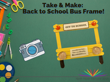 Back To School Bus Frame Craft