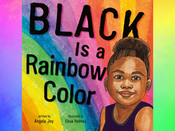 Black is a rainbow color book cover