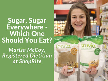 Marisa McCoy of ShopRite in Wallingford demonstrating what type of sugar you should eat