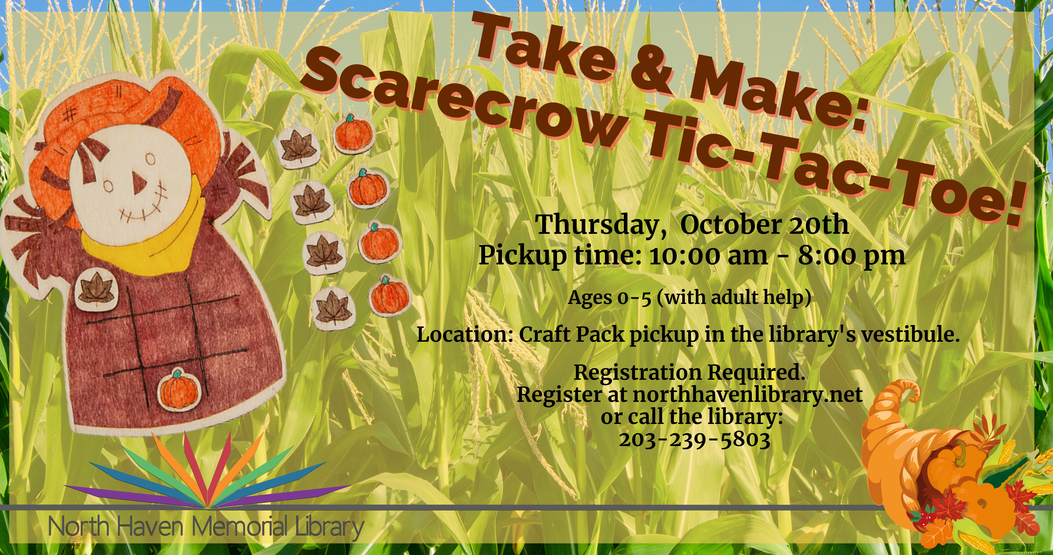 Take & Make Craft Pack: Scarecrow Tic Tac Toe