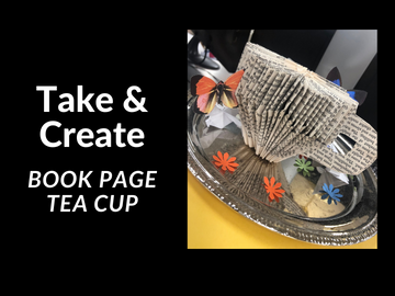 book page tea cup