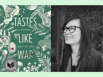 Photo of Grace M. Cho and book cover Taste Like War