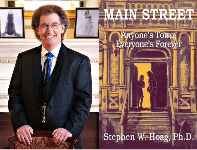 Image of Stephen W. Hoag, Ph.D and book cover of Main Street