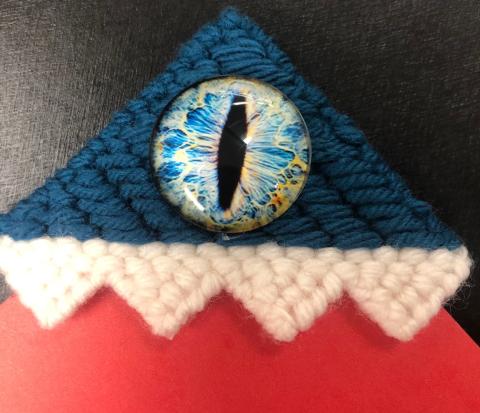 Blue One Eyed Monster Bookmark