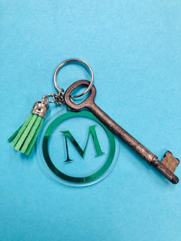 Photo Monogram Keychain 