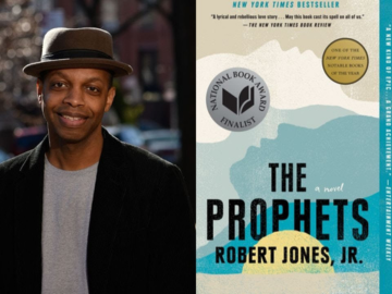 Photo of Robert Jones and his book "The Prophets"