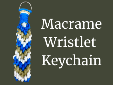 Macramé Wristlet Keychain