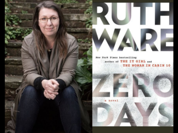 photo of Ruth Ware and Book Cover for Zero Days