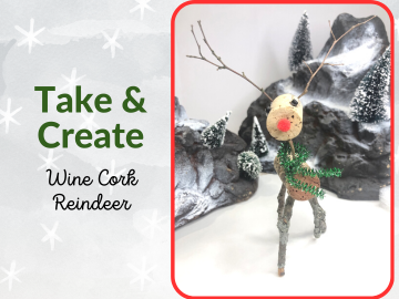 Wine Cork Reindeer