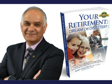 photo of Rajiv Nagaich and book cover Your Retirement