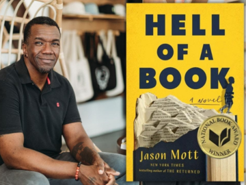 photo of Jason Mott and his book Hell of a Book