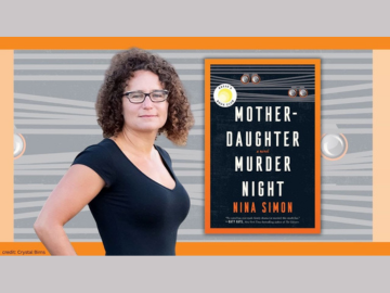 photo of Nina Simon and her book "Mother-Daughter murder night"