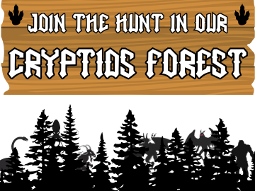 Cryptids Forest sign