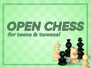 Program name in green letters over light green checkered background with chess piece graphic