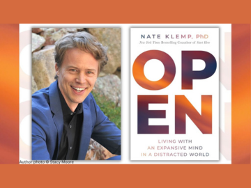 photo of Nate Klemp, PhD and book