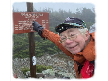 photo of skip on the trail