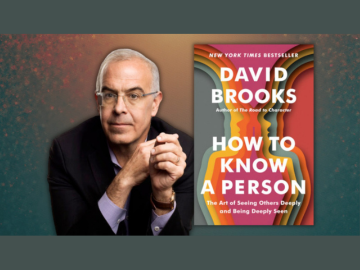 photo of author with book