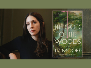 photo of author with book