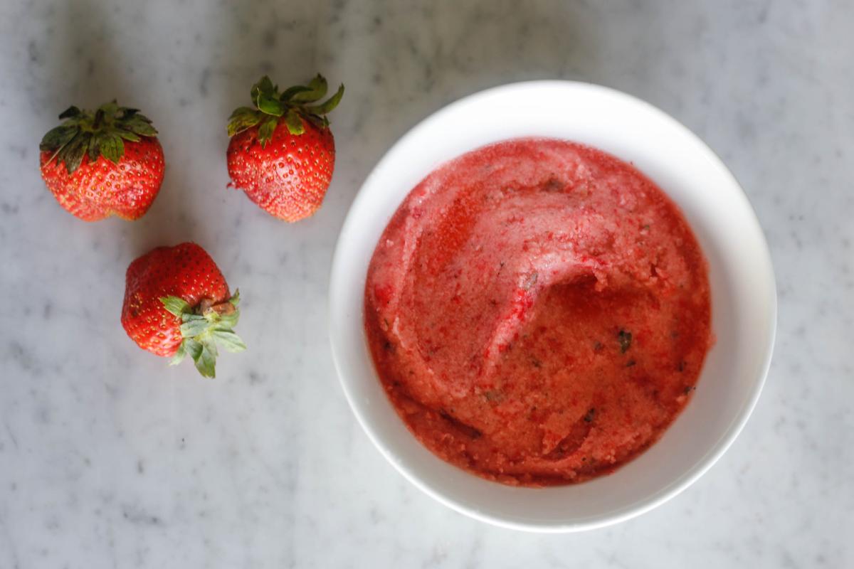 Strawberry body scrub