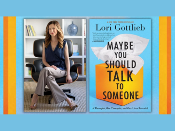 Photo of Lori Gottlieb and her book cover