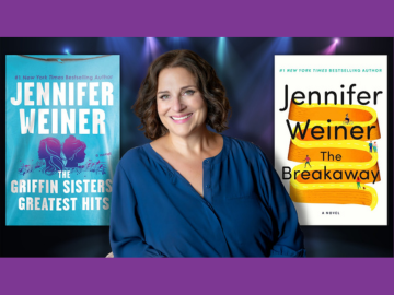 Photo of Jennifer Weiner and book covers