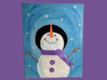 Image of a Snowman Painting